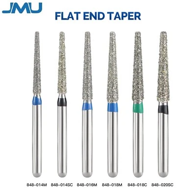 Dental Diamond Burs Flat End Taper FG Medium/Coarse Grit Friction Grip Burs - Image 1 of 4