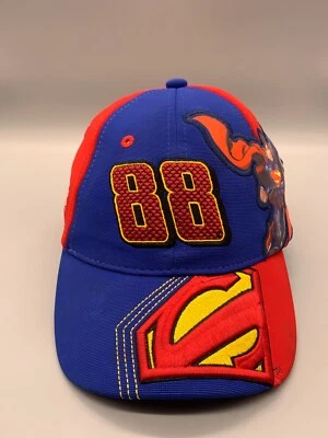 Gorra Dale Earnhardt Jr Correa Trasera Roja Azul Persecución Superman DC 88 Coche Juventud Foto 1 de 4