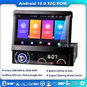 Android 11 Detachable 1 Din Autoradio Navi GPS WIFI CarPlay Radio DAB+OBD 4G FM - Bild 1 von 15