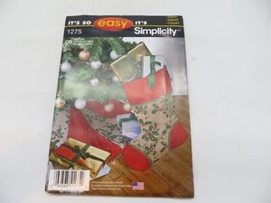 Simplicity Sewing Pattern UNCUT 1275 Treeskirt and Stocking Christmas Crafts * - Picture 1 of 5