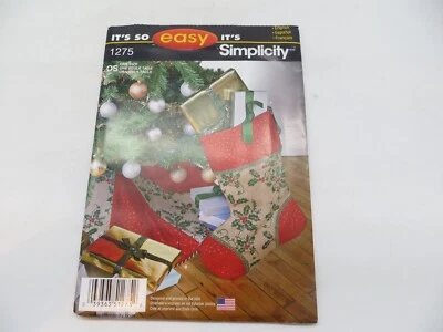 Simplicity Sewing Pattern UNCUT 1275 Treeskirt and Stocking Christmas Crafts * - Image 1 of 4