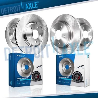 Front & Rear Brake Rotors for 2001 2002 2003 2008 2009 2010 Chrysler PT Cruise - Image 1 of 4