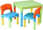 Liberty House Toys Children's Multi-Coloured Table & 2 Chairs Set, Multicoloure