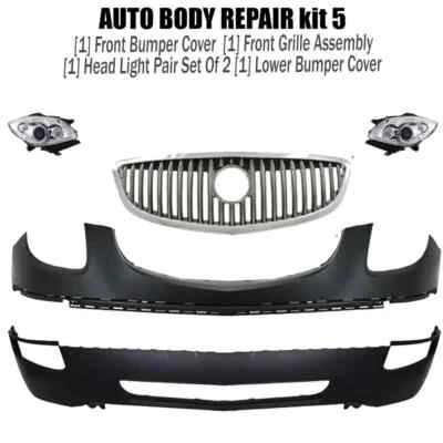 Kit de montaje de cubierta de parachoques delantero y rejilla para Buick Enclave 2008-2012 Foto 1 de 4