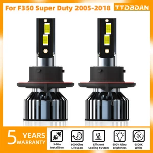 H13/9008 LED Headlight Bulbs High/Low Beam 6000K For Ford F350 Super Duty 05-18 - Picture 1 of 10