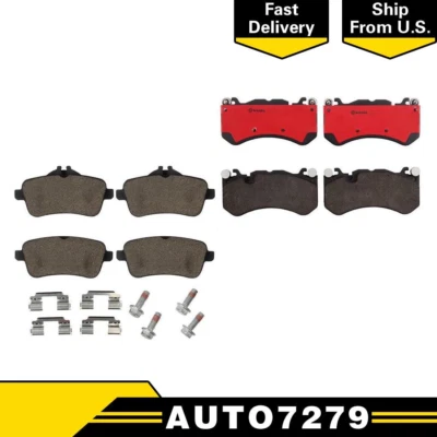 Fits Mercedes-Benz GL63 AMG 2015 2016 Brembo Front Rear Brake Pads - Image 1 of 4