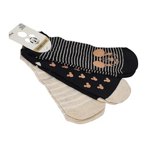 Disney Mickey Mouse Trainer Socks 3 Pairs - Picture 1 of 15