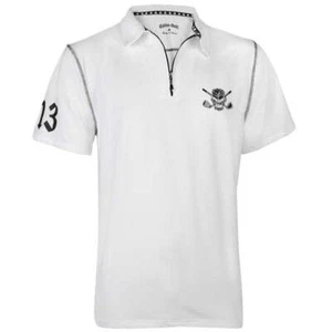 Lucky 13 Hybrid Zipper Golf Shirt | White - Bild 1 von 1