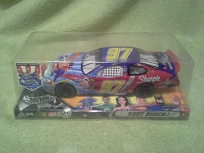 2004 Hot Wheels KURT BUSCH #97 Justice League / Sharpie Nascar 1/24 Diecast NEW - Image 1 of 4