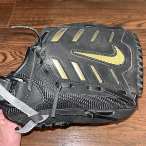 Nike Baseball Alpha Huarache Black Gold Glove 11.75" RHT Youth Mitt ??UNUSED?? - Picture 1 of 5