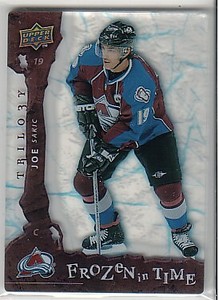 2008-09 Upper Deck Trilogy Frozen in Time #118 Joe Sakic /799 - NM-MT