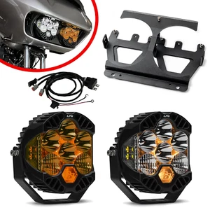 Baja Designs LP6 Pro Headlight Kit 15-23 Harley Road Glide Clear/Factory Amber - Picture 1 of 6