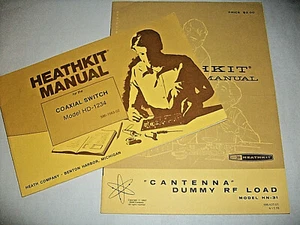 2 Heathkit Original Manuals for HN-31 Cantenna and HD-1234 Coax Switch - Picture 1 of 5