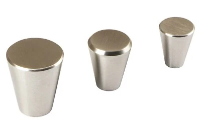 Edelstahl Möbelknopf Türknopf Schrankknopf Küchenknopf massiv rund SIRI matt - Bild 1 von 4