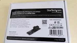 StarTech M2E4SFF8643 U.2 to M.2 PCI-e Gen 3.0 Adapter Card - Picture 1 of 4