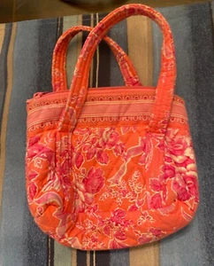 Authentic Vera Bradley Hope Toile Pink Birds Small Bag, Rare Retired Print - Picture 1 of 3