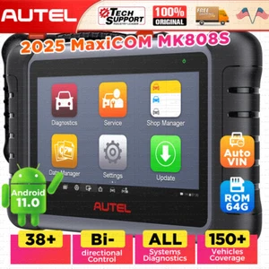 2025 Autel MaxiCOM MK808S Bidirectional Car Diagnostic Scanner Tool Key Coding - Picture 1 of 14