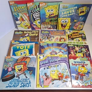 18 Stories in 13 SpongeBob SquarePants Book Lot Nick Zone Level 2 Reader Picture - Picture 1 of 5
