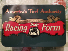 Daily Racing Form 100th Anniversary Collectible Trading Cards in Tin England
