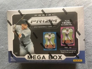 2021 Panini Prizm Baseball 10 Pack Mega Box Factory Sealed Average 1 Auto Box - Picture 1 of 1
