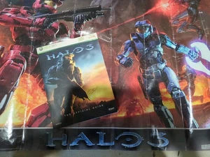Microsoft X360 Bungie Halo 3 Official Strategy Guide Book + *Vintage RvB Poster* - Picture 1 of 15