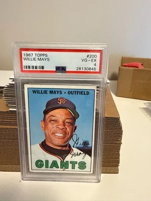 Topps Willie Mays 1967 PSA 4 #200 Foto 1 de 2