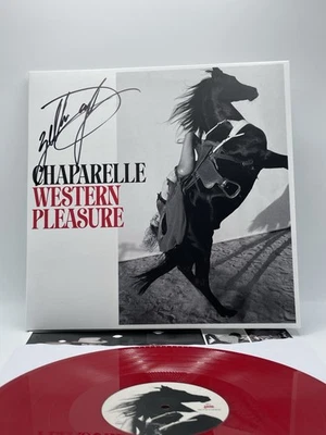 NEW Chaparelle SIGNED Western Pleasure On Apple Red Vinyl AUTOGRAPHED LP Record - Imagem 1 de 4