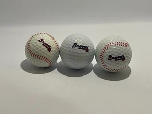 Atlanta Braves Golf Balls (3) Never Used - Picture 1 of 4