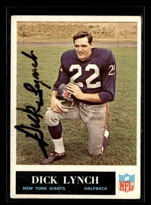 1965 Philadelphia Dick Lynch #119 Signed Auto Autograph ZZ5135 - Image 1 of 2