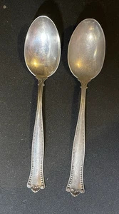Lot of 2 1896 Pembroke Gorham Sterling Silver Coffee Spoon Teaspoon 5 1/2" 28g - Picture 1 of 9