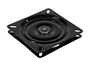 8WD10 360-Degree Flat Boat Seat Swivel, Black 6.5 x 6.5 x 1" - Picture 1 of 4