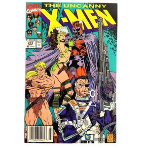 Uncanny X-Men #274 VF Marvel Comics 1991 Jim Lee Savage Land Rogue -Buy 5 Get 1 - Picture 1 of 3