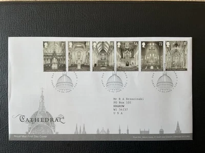 Great Britain 2008 #2574-2580 Cathedrals - 2 FDCs - Image 1 of 2