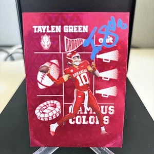 2025 Onit Arkansas Razorbacks Football Taylen Green CC-5 Holo Parallel IP Auto - Bild 1 von 6