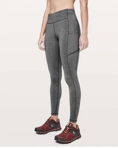 Apretado Lululemon Speed Up *28" negro jaspeado talla 6 - Imagen 1 de 7