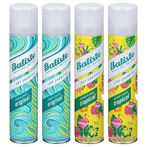 Batiste Trockenshampoo 2 Original 2 Tropical 6,73 oz/200 ml saugfähiges Öl - 4er Pack - Bild 1 von 7