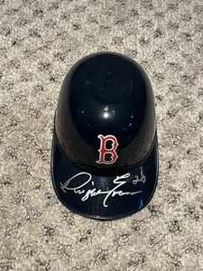 DWIGHT EVANS SIGNIERTER EISBECHER MINIHELM BOSTON RED SOX DEWEY AUTO SELTEN - Bild 1 von 1
