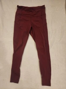 CRZ Yoga Leggings Pants Dark Pink Maroon Small - Picture 1 of 9