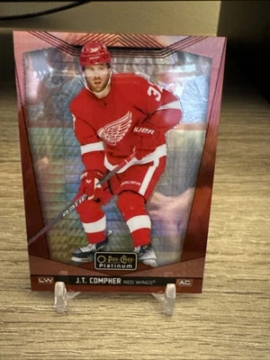 2024-25 O-Pee-Chee Platinum- J.T. Compher #197 Red Prism /199 - Image 1 of 2