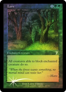 MTG Lure FOIL LP 7th Edition 7ED English Magic Gathering card - Picture 1 of 3