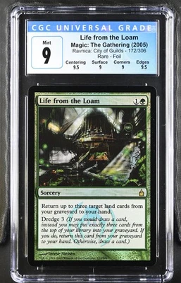 LIFE FROM THE LOAM Ravnica Foil Rare CGC 9 Q++ MTG [Nostalgium] - Image 1 of 2
