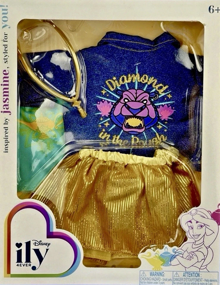 Traje de princesa Disney ILY 4 Ever (para muñeca de 18") inspirado en Jasmine NUEVO Foto 1 de 4