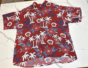 Reyn Spooner Hawaiian Shirt Mens XXL Anaheim Angels MLB Floral Button Up - Picture 1 of 9