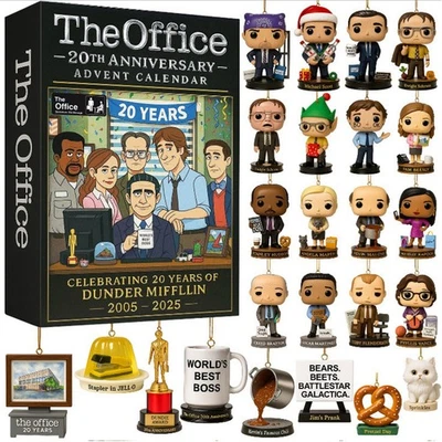The Office TV Shows Christmas Advent Calendar Blind Box Pendant Ornament Gift UK