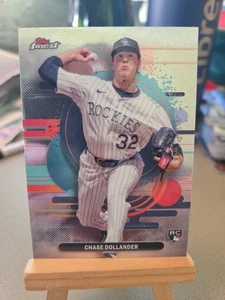 2025 Topps Baseball Finest Chase Dollander non comune #160 RC Colorado Rockies - Foto 1 di 2