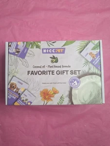 HICC PET Aceite de coco fórmula a base de plantas perro gato mascota conjunto oreja ojo dientes toallitas NUEVO - Imagen 1 de 7