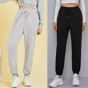 Ladies Regular Sports Trousers Jogging Bottoms Gym Pants Cotton Track Pants 1806 - Picture 1 of 45