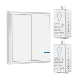 Home Lighting Ciling Wall Switch Wireless Remote Receiver Kit 2 Gand Hot Sale - Picture 1 of 13