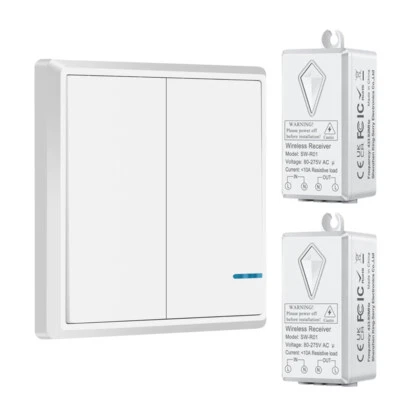Home Lighting Ciling Wall Switch Wireless Remote Receiver Kit 2 Gand Hot Sale  - Image 1 of 4