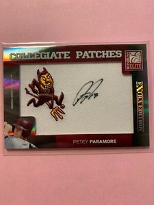 A3544 - 2008 Donruss Elite Extra Edition Patches Auto #45 Petey Paramore/250
